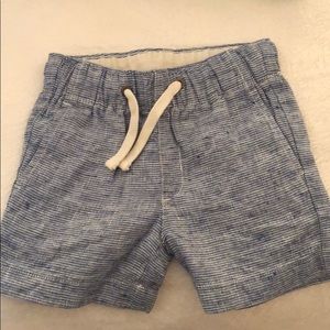 Crew cuts by J.crew stripe linen dock shorts